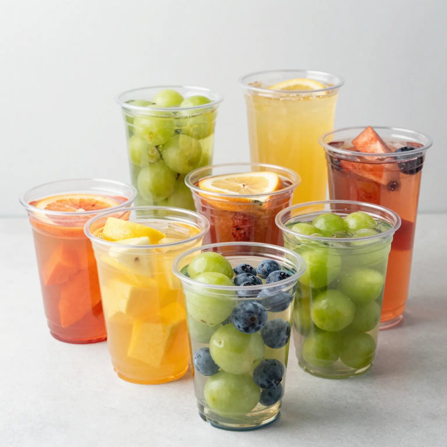 Clear Plastic Fruit Cups