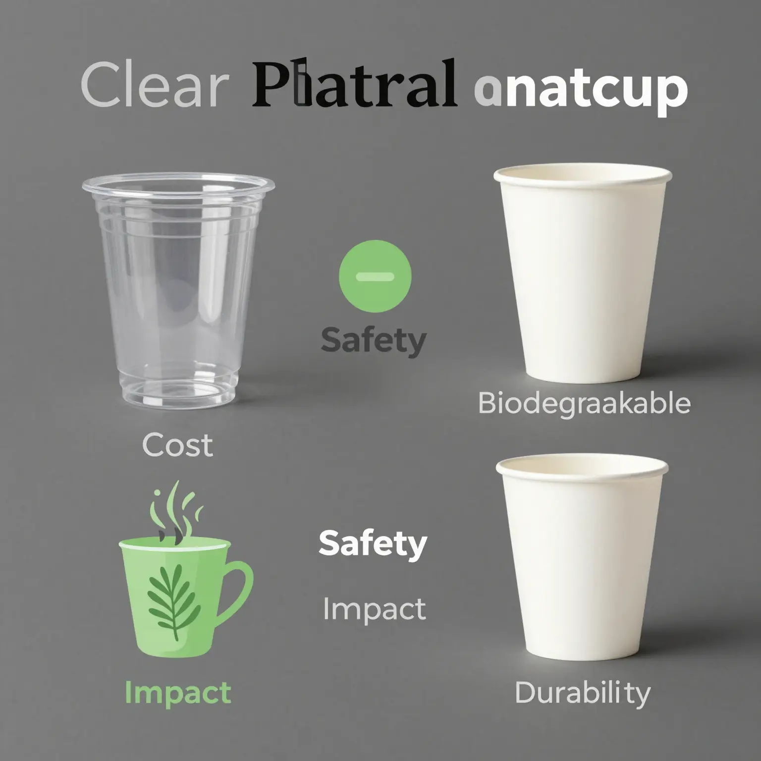 Comparative Infographic of Cup Materials