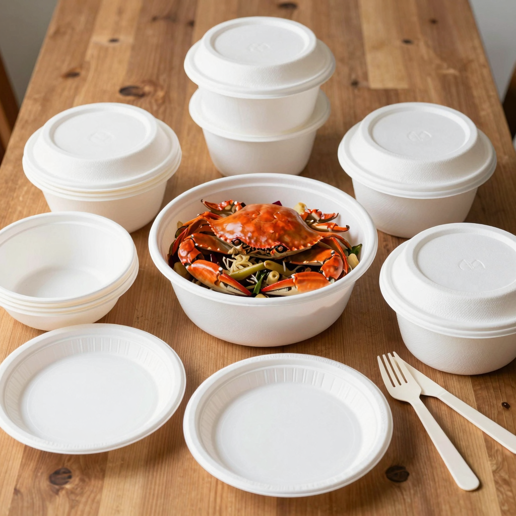 Cofe-cup Crab Bag Takeout Tableware