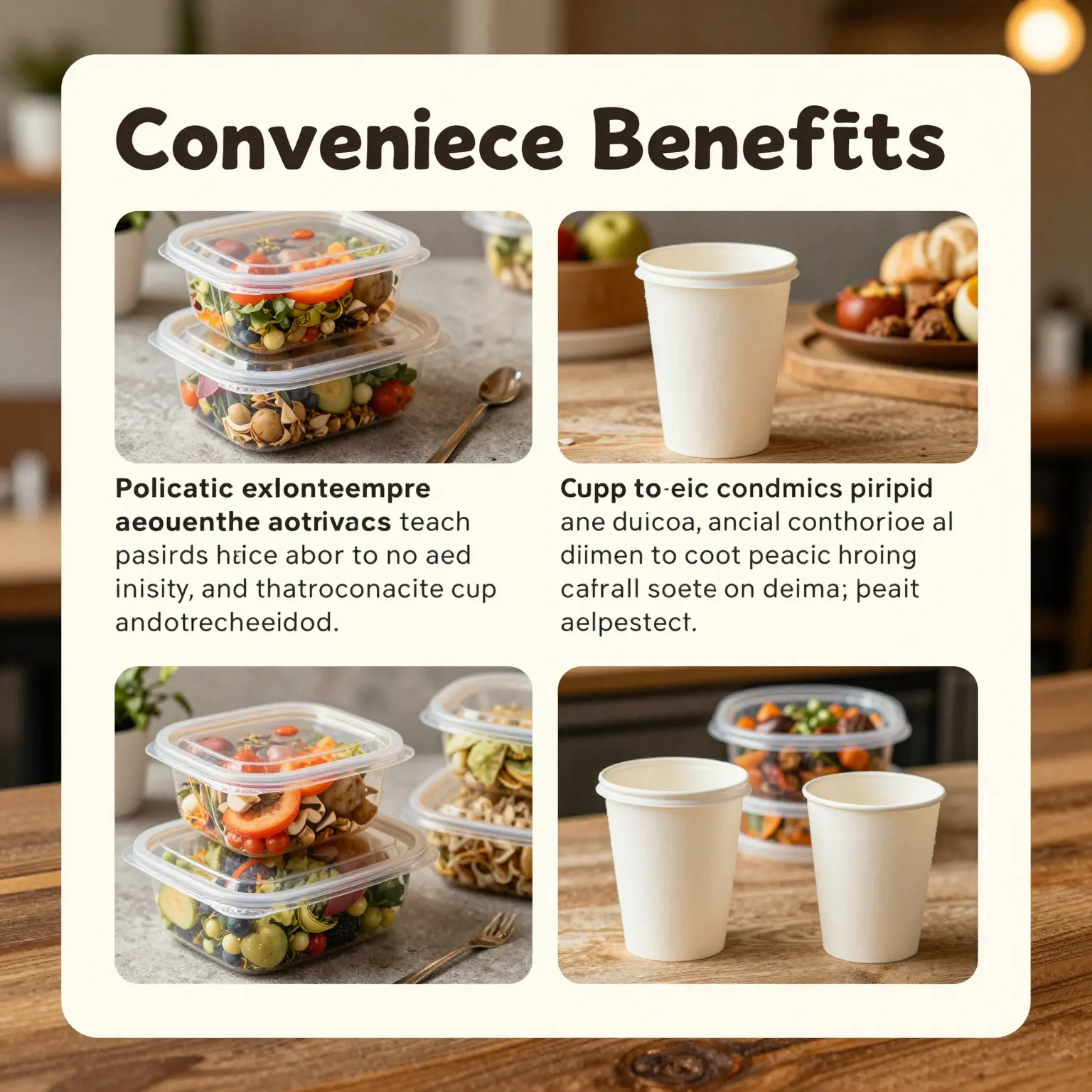 Benefits of Using Cups in Plastic Chinese Food Containers