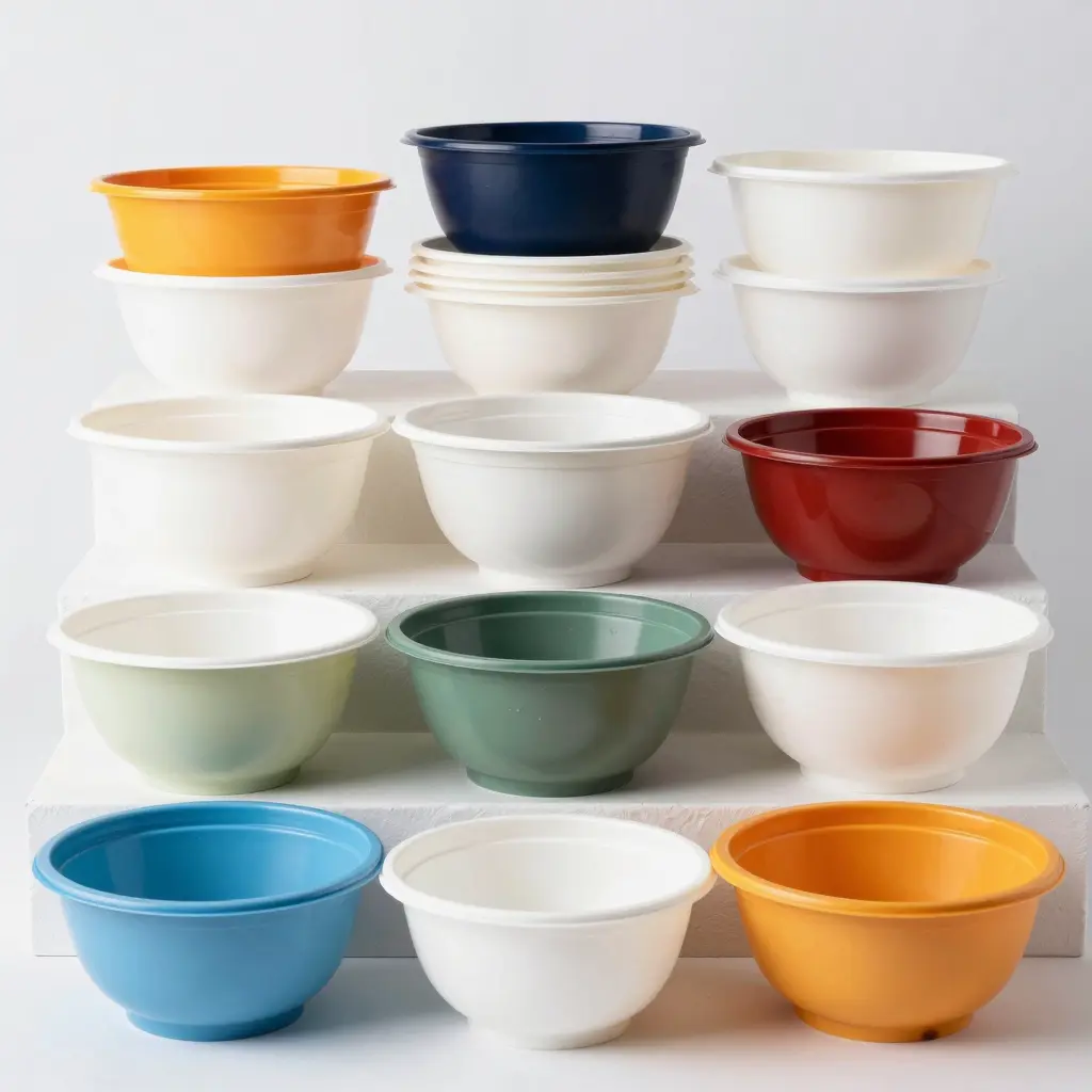 Diverse Range of Disposable Plastic Bowls