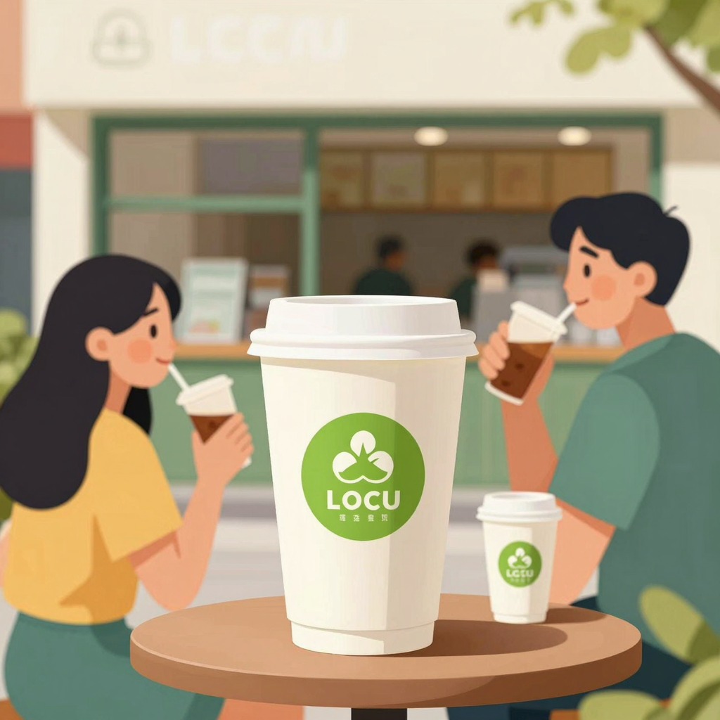 Local beverage chain using high-quality disposable cups