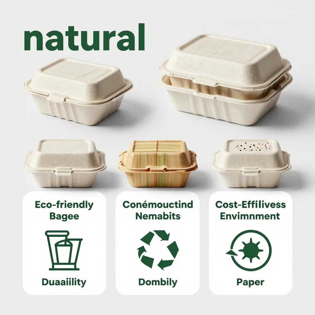 Eco-Friendly Disposable Food Containers Infographic