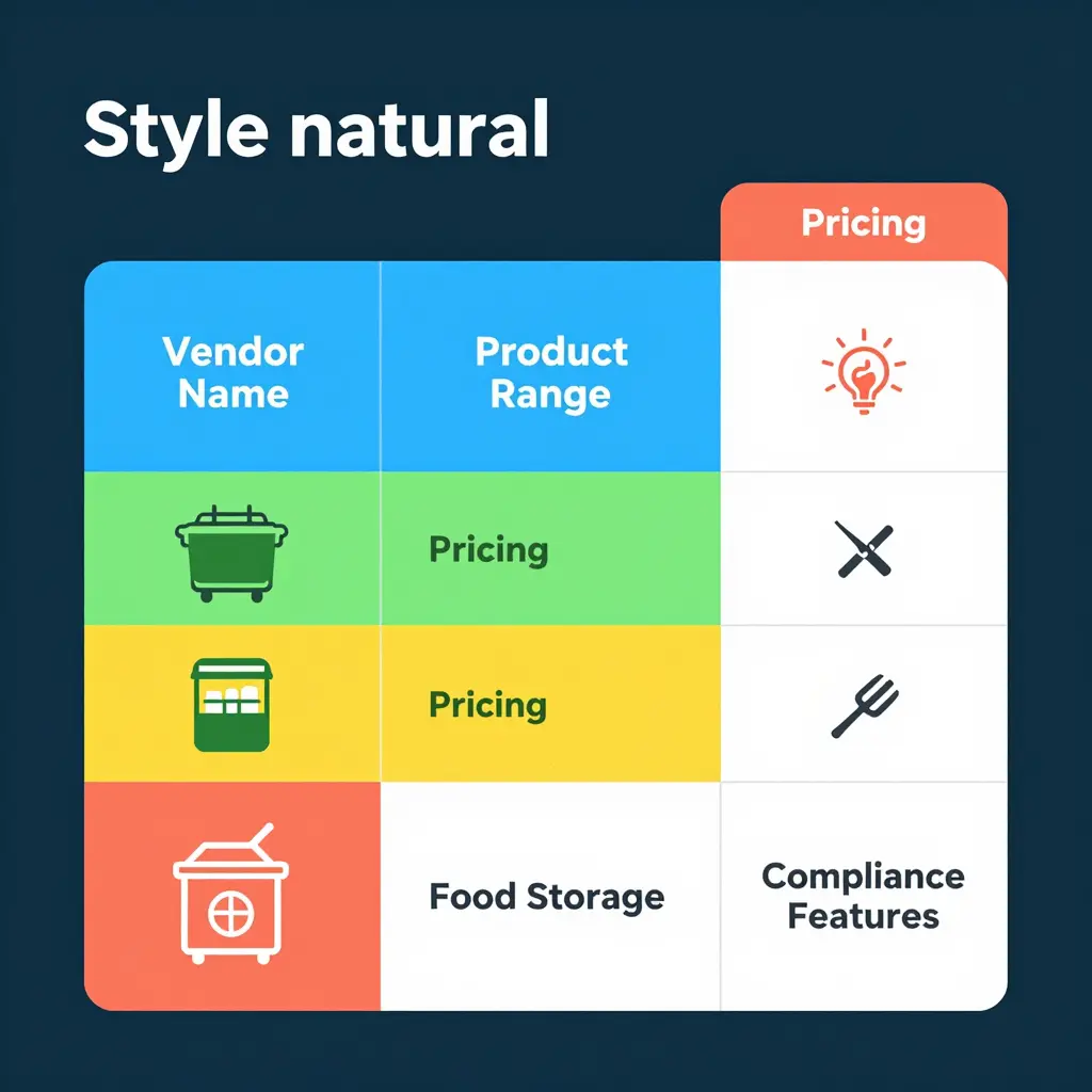 Comparison of Top Vendors of Green Plastic Containers for Food Storage