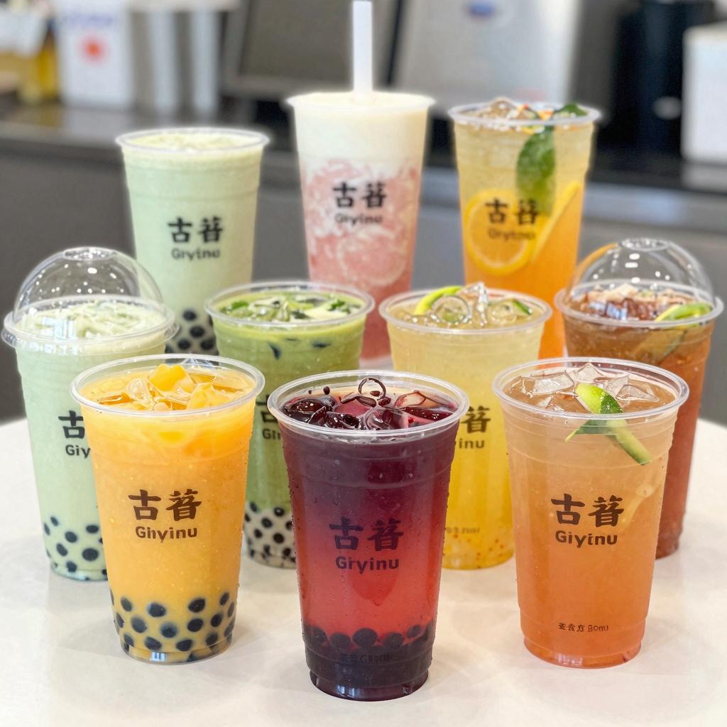 Variety of Hard Plastic Clear Cups