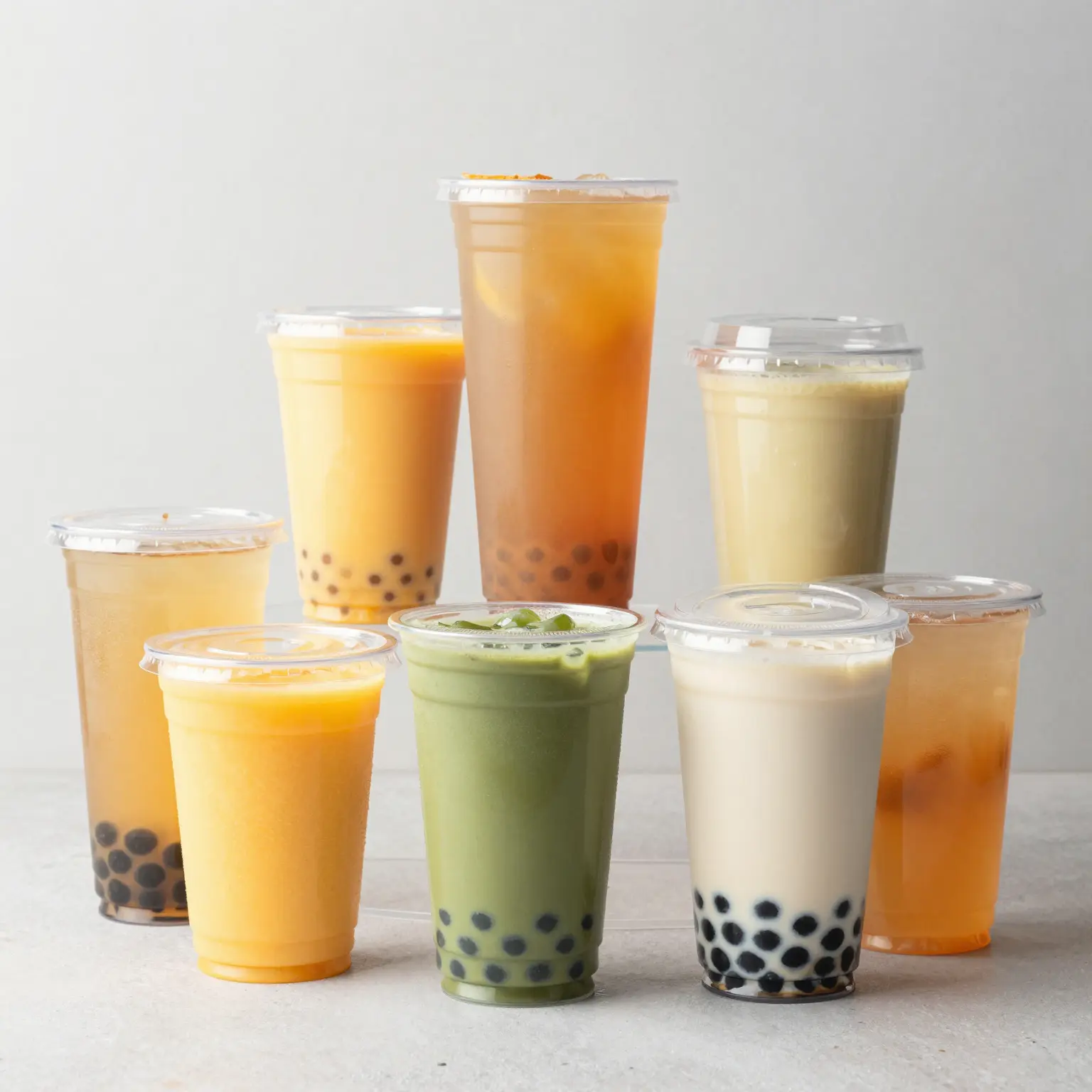 Colorful Hard Plastic Disposable Cups