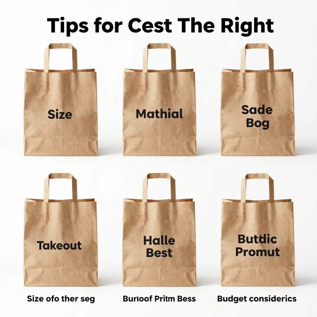 Infographic of Practical Tips for Choosing Takeout Bags