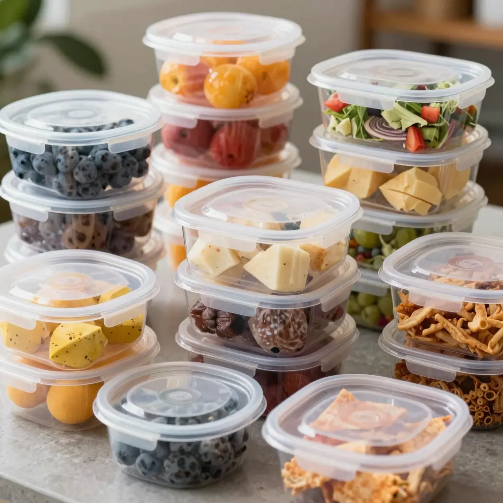 Transparent Plastic Food Containers