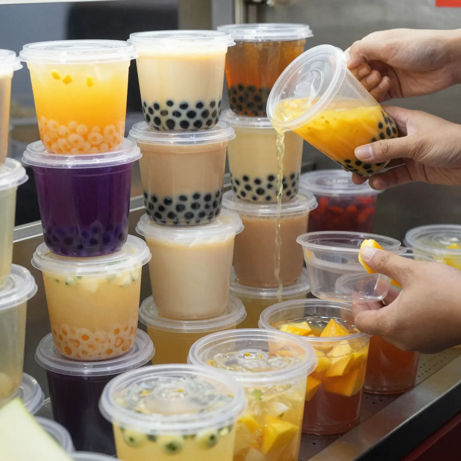 Transparent Plastic Food Containers