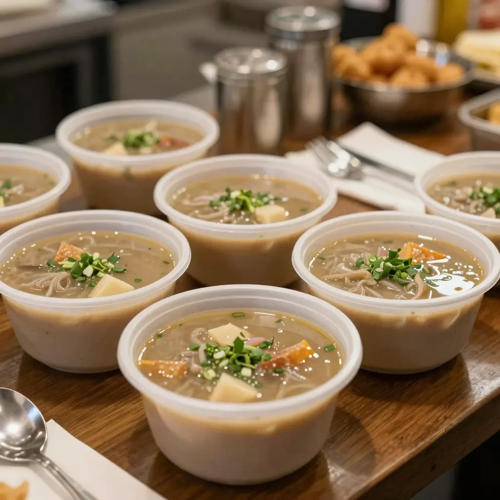Disposable Plastic Bowls for Hot Soup