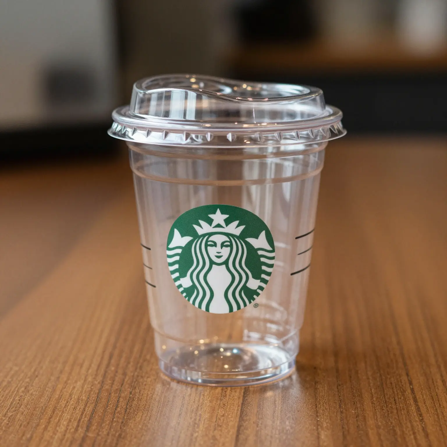 Clear Reusable Plastic Coffee Cup